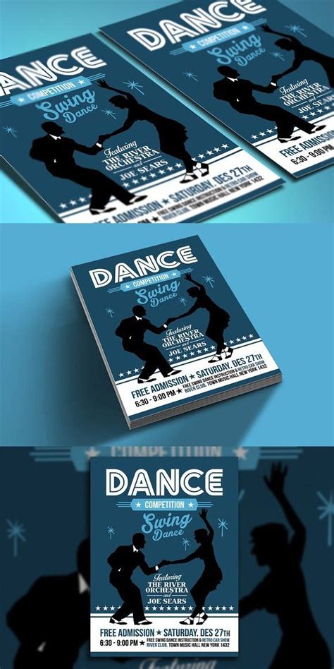 Swing Dance Competition Poster Flyer Flyer Music Design Creative Flyers