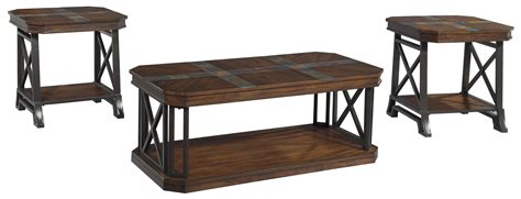 The height of your coffee table is very important to its usability. Signature Design by Ashley Vinasville Vintage Casual ...