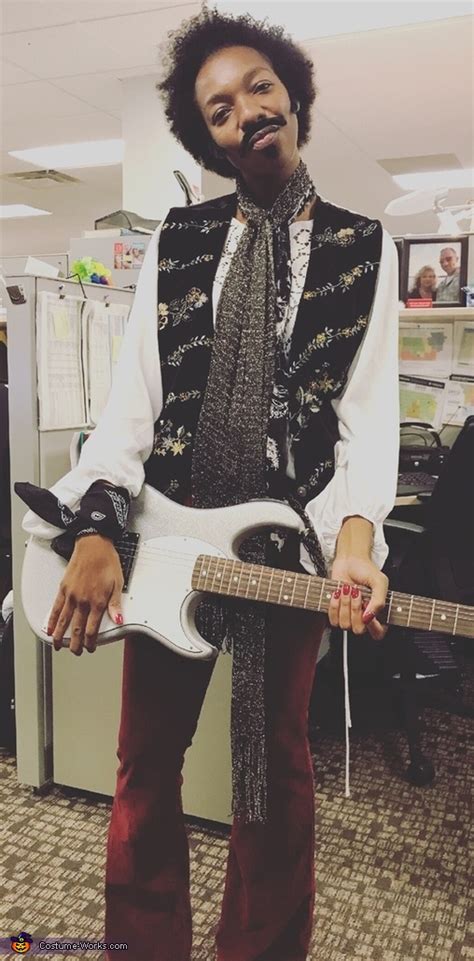 Neuheit Geschätzt Alter Jimmy Hendrix Kostüm Verfassung Weniger Pack