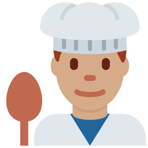 👨🏽‍🍳 Man Cook Emoji With Medium Skin Tone Meaning And Pictures