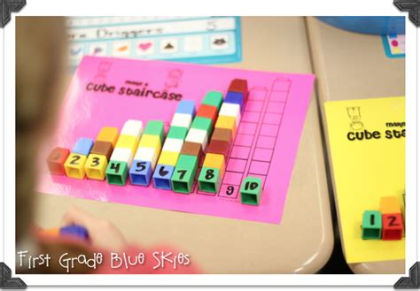 First Grade Blue Skies Staircase Freebie For Math Use When Teaching