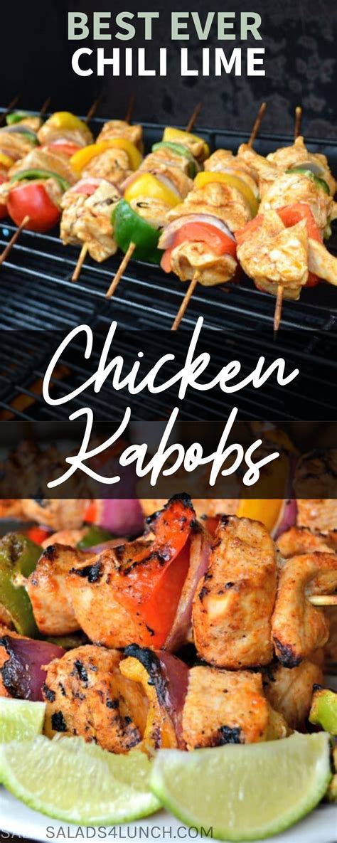 These Chili Lime Chicken Kabobs With Veggies Makes A Nice And Healthy