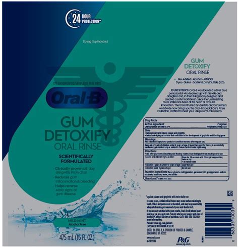 Oral B Gum Detoxify Special Care Rinse