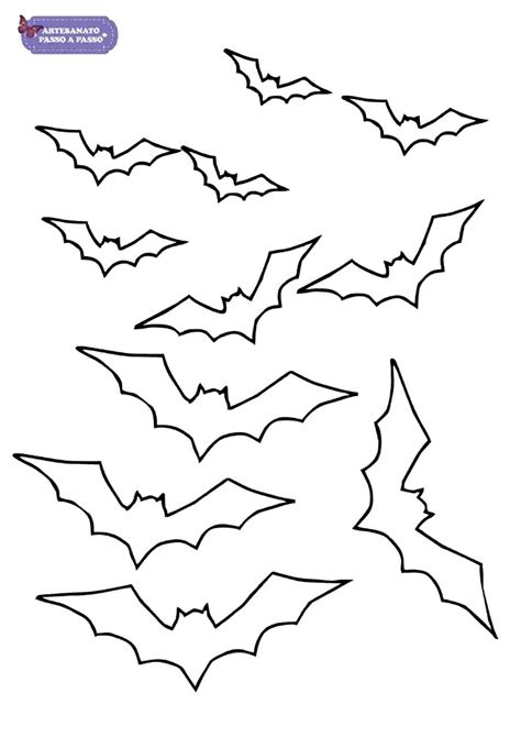 No ambiente escolar, os professores podem encontrar inspiração nesses símbolos para reforçar a temática. Molde de morcego para imprimir - Artesanato Passo a Passo!