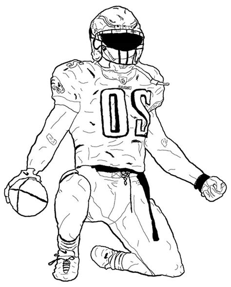 How to draw a football player for kids? Nfl Player Coloring Pages at GetColorings.com | Free ...