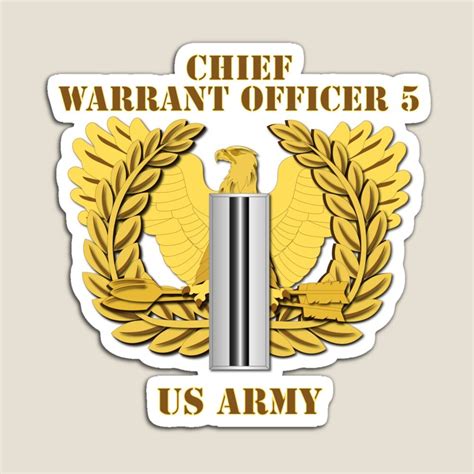 Army Emblem Warrant Officer 5 Cw5 W Eagle Magnet By Twix123844