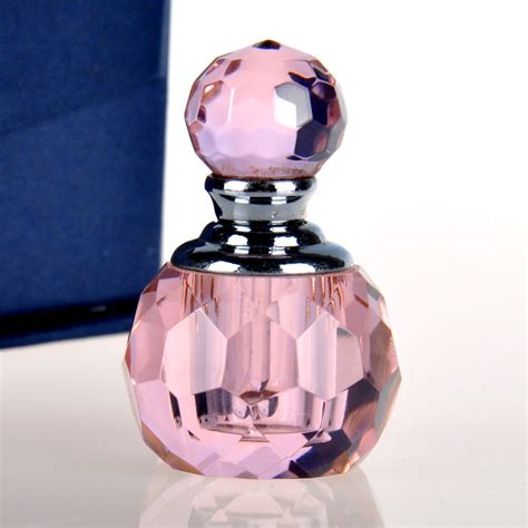 3ml miniature crystal perfume bottle pink antique glass perfume bottles refillable perfume