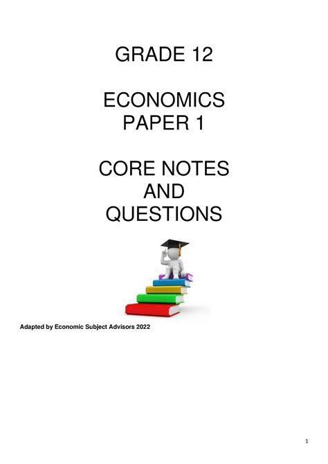 Grade 12 Economics Core Notes Paper 1 Grade 12 Economics Paper 1 Core