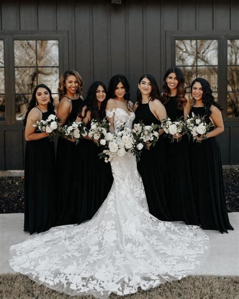36 Best Black Bridesmaid Dresses In Every Style