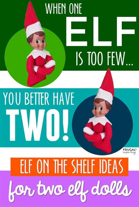 Double Trouble Elf On The Shelf Ideas For Two Elves