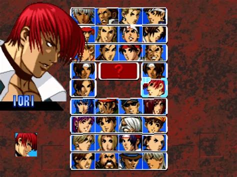 The King Of Fighters 99 Ps1 Character Select Youtube