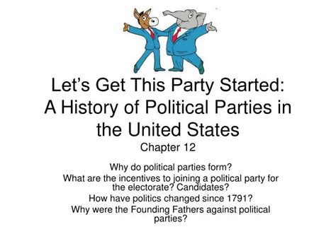 Ppt Lets Get This Party Started A History Of Political Parties In