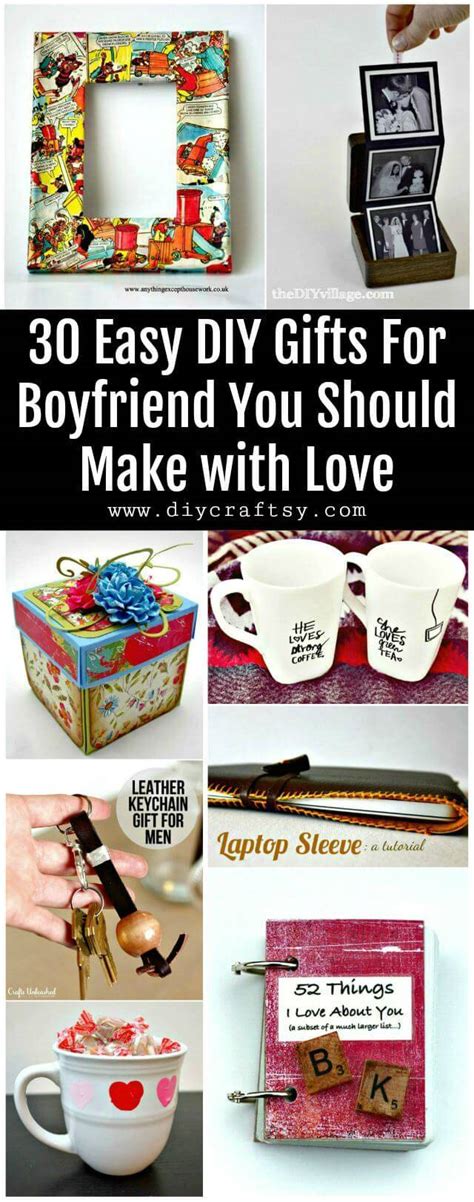 30 Easy Diy Ts For Boyfriend You Should Make With Love ⋆ Diy Crafts