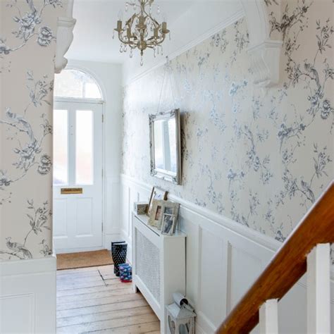 The welcoming entryway of this bachelor pad , designed by nicole watts, is undeniable proof. Off-white floral hallway | Hallway decorating ...