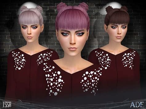 The Sims Resource Issa Hair By Ade Darma ~ Sims 4 Hairs Sims Hair