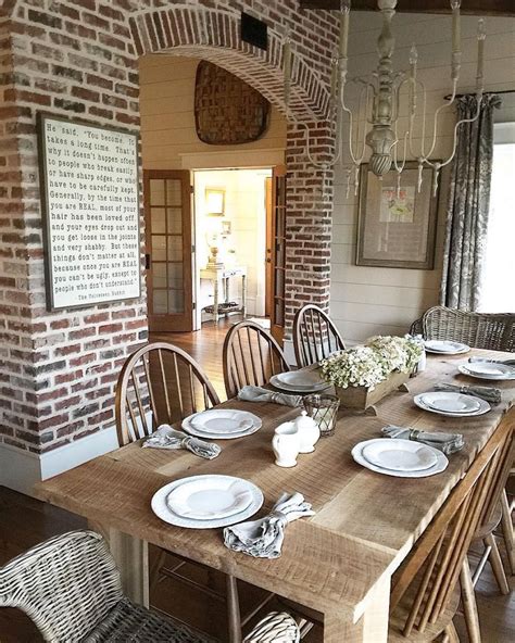 Farmhouse Kitchen With New England Fieldstone Accent Wall 12 Dining