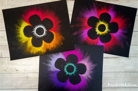 Gorgeous Chalk Pastel Flower Art For Kids To Make Projects With Kids