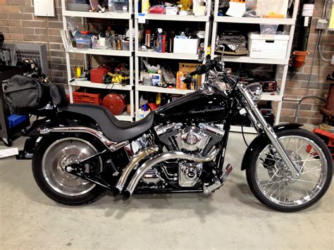 Just installed a new fuel pump and regulator. 2000 Harley-Davidson® FXSTD Softail® Deuce™ (Black), Elm ...