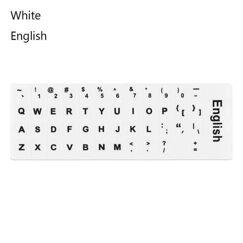 Wear Resistant Arabic English Deutsch Keyboard Stickers Alphabet Layout