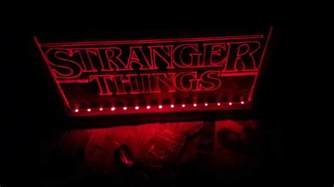 Stranger Thingsframed Light Dependent Led Sign Quickcrafter Frame
