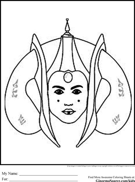 8 Pics Of Star Wars Queen Amidala Coloring Pages Star Wars Padme