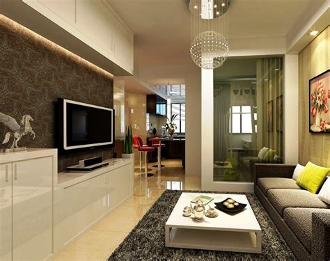 The living room has large windows and an interesting design. 25 Amazing Modern Apartment Living Room Design And Ideas ...