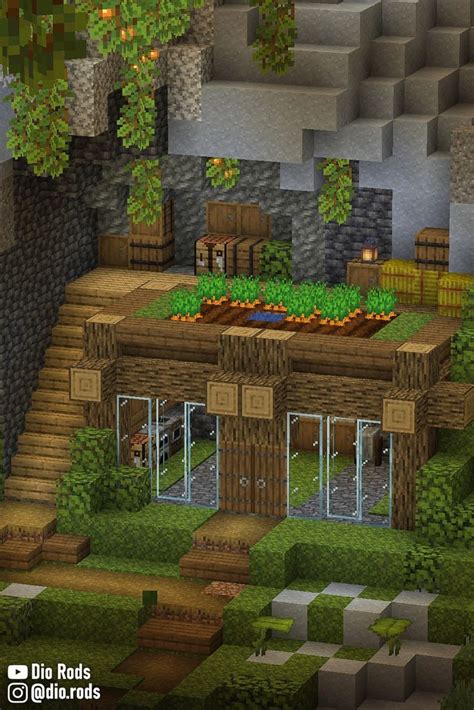 Cozy Lush Cave House Minecraft Building Ideas