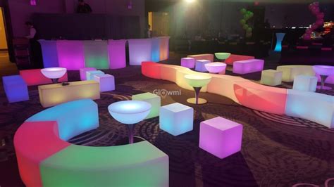 Glowmi Led Furniture Party Rental Led Furniture Led Decor