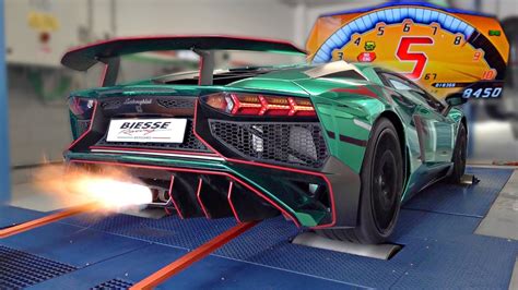 Lamborghini Aventador Sv Feat Capristo Straight Pipes On The Dyno