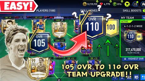 How To Reach 110 Ovr Fifa Mobile 22 Team Upgrade Icon Torres Tip To