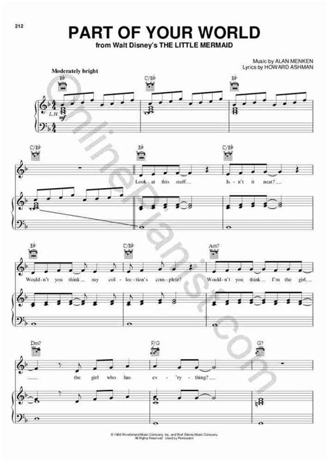 Flip pin' your fins_ you don' Part Of Your World Piano Sheet Music | OnlinePianist