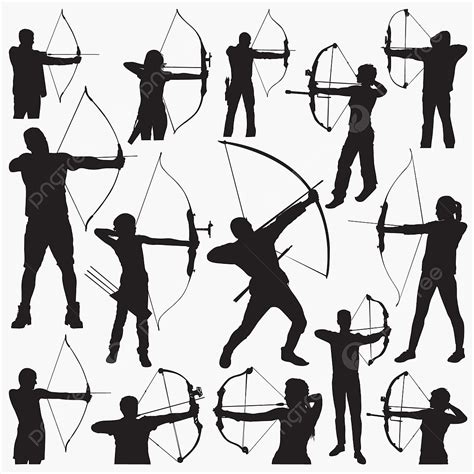 Archer Bow Silhouette Png Images Silhouettes Archer Silhouettes