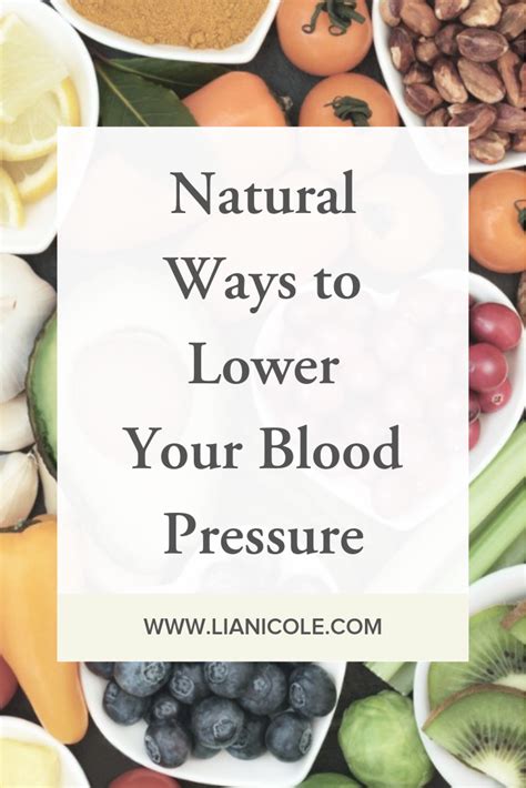 Natural Ways To Lower Your Blood Pressure Lia Nicole