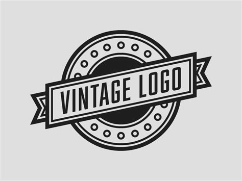 Vintage Logo Template Rainbowlogos