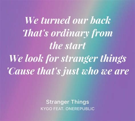 Stranger Things~ Kygo Internal Monologue One Republic Monologues