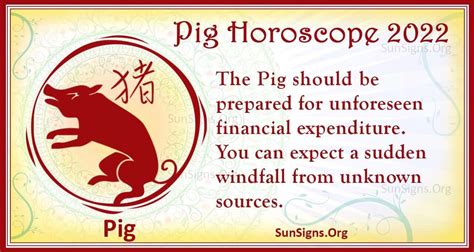 Pig Horoscope 2022 - Luck and Feng Shui Predictions! - SunSigns.Org