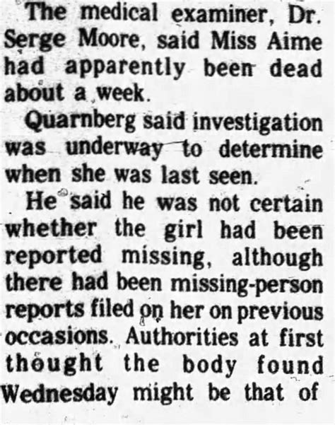 Laura Ann Aime Ted Bundys 12th Victim