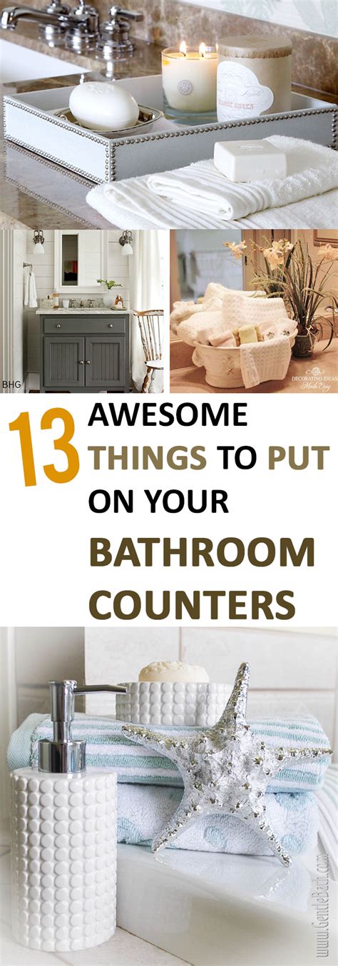 13 Awesome Things To Put On Your Bathroom Counters Sunlit Spaces