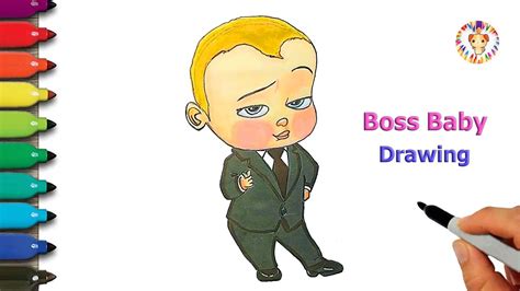 How To Draw Boss Baby 💙🖤 Boss Baby Drawing Easy Step By Step The Boss