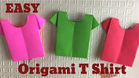 Easy Origami T Shirt Origami Tutorial Easy Origami Youtube