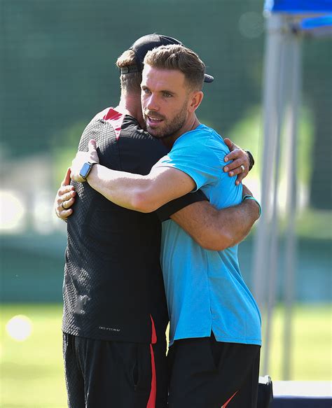 Jordan Henderson Shares Embrace With Jurgen Klopp As Liverpool Captain