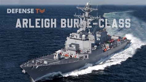 Arleigh Burke Class Guided Missile Destroyer With Lethal Weapons