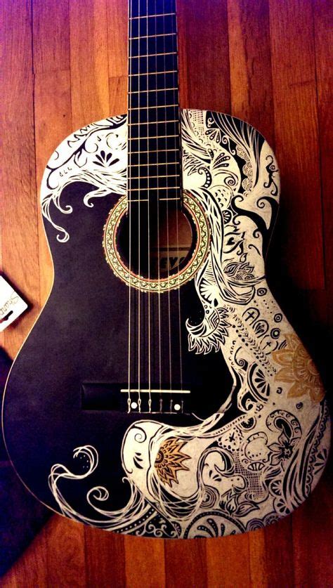 144 Best Sharpie My Guitar Images Guitar Guitar Art Guitar Painting