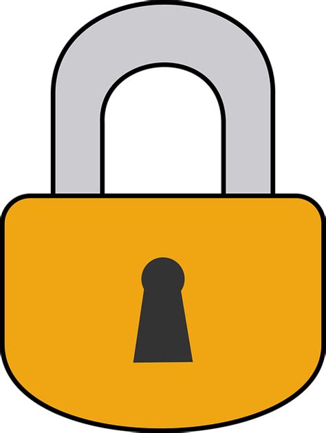 Download Padlock Lock Locked Royalty Free Vector Graphic Pixabay
