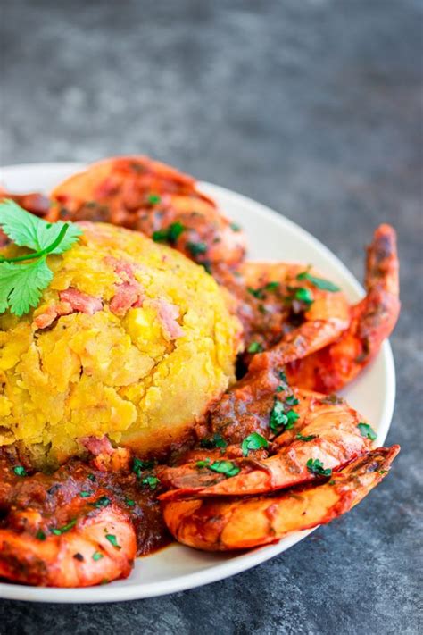 Mofongo Con Camarones Mashed Plantains With Shrimp Recipe Kitchen De Lujo