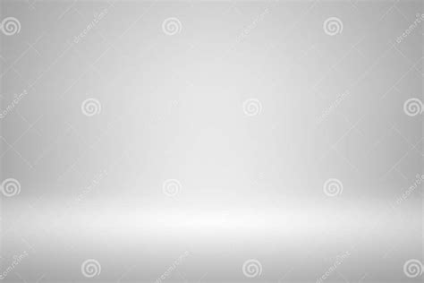 Blank White Gradient Background With Product Display Empty Studio With