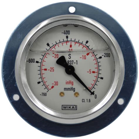 Wika Pressure Gauge Body Ss With Brass Internals Dial Size 63mm