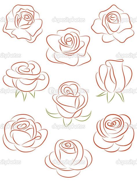 First, draw an oval with a letter 'c' shape inside. Rose Drawing Easy Step By Step at GetDrawings | Free download