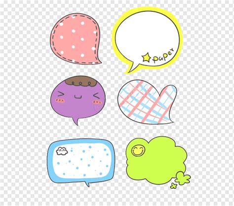 Assorted Color Illustration Online Chat Cute Style Chat Box Ink