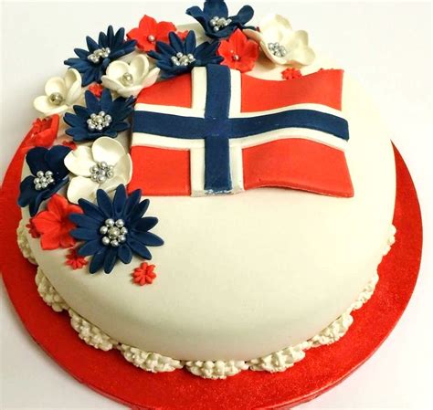 Norwegian Flag Cake Swedish Recipes Sweet Recipes 17 Mai Inside